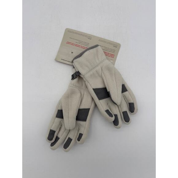 Youth North Face E Tip Gloves Size Small White Gray NWT - Picture 4 of 4